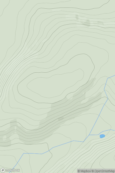 Thumbnail image for Allt y Parc [South-West Wales] [SN644335] showing contour plot for surrounding peak